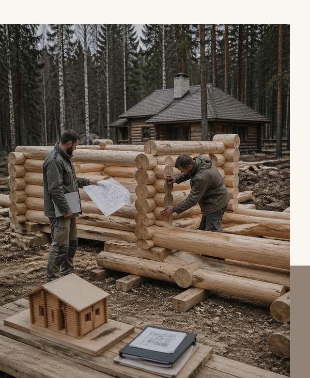 Проектирование и строительство домов из бревна в Краснотурьинске